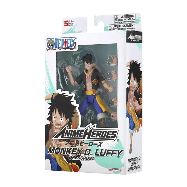 Фігурки персонажів - Фігурка Bandai Anime Heroes One Piece Монкі Д. Луффі Дресроза (123875)#3