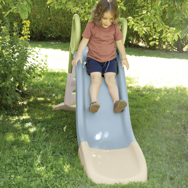 Ігрові комплекси, гойдалки, гірки - Гірка Smoby Life з водним ефектом блакитно-бежева (7600820509)#4