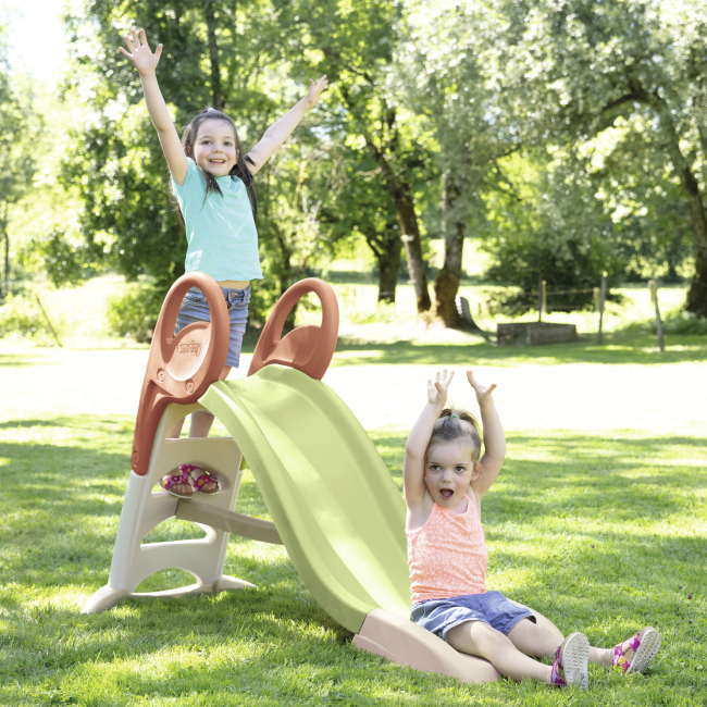 Ігрові комплекси, гойдалки, гірки - Гірка Smoby Life з водним ефектом зелено-бежева (7600820510)#4