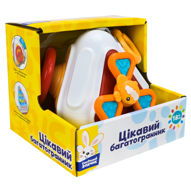 Розвивальні іграшки - Розвивальна іграшка Сонячний зайчик Цікавий багатогранник (PL-724-78)#3