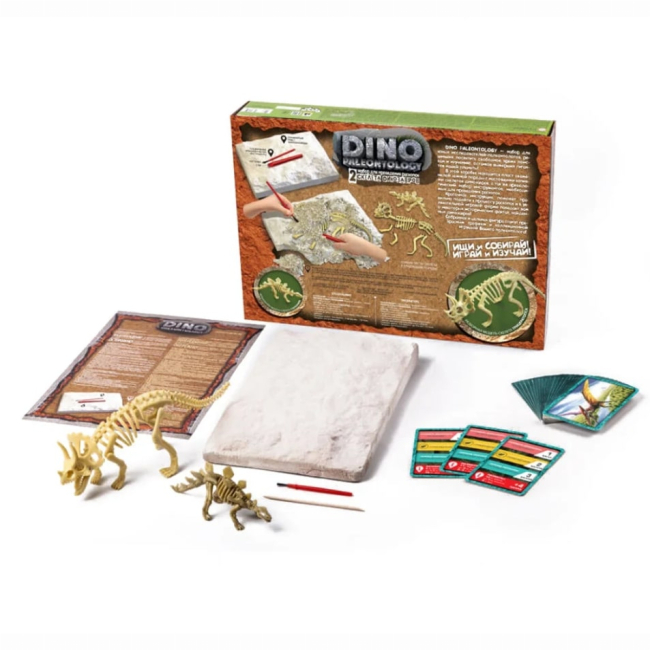 Научные игры, фокусы и опыты - Набор для проведения раскопок Danko toys Dino paleontology Трицератопс (DP-01-02)#2