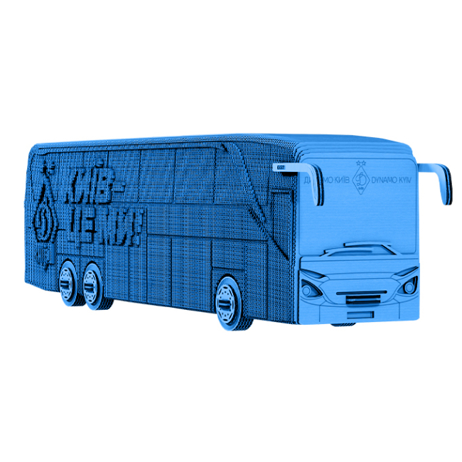 3D-пазли - 3D пазл Cartonic FC Dynamo Kyiv bus (CARTDBUS)#4