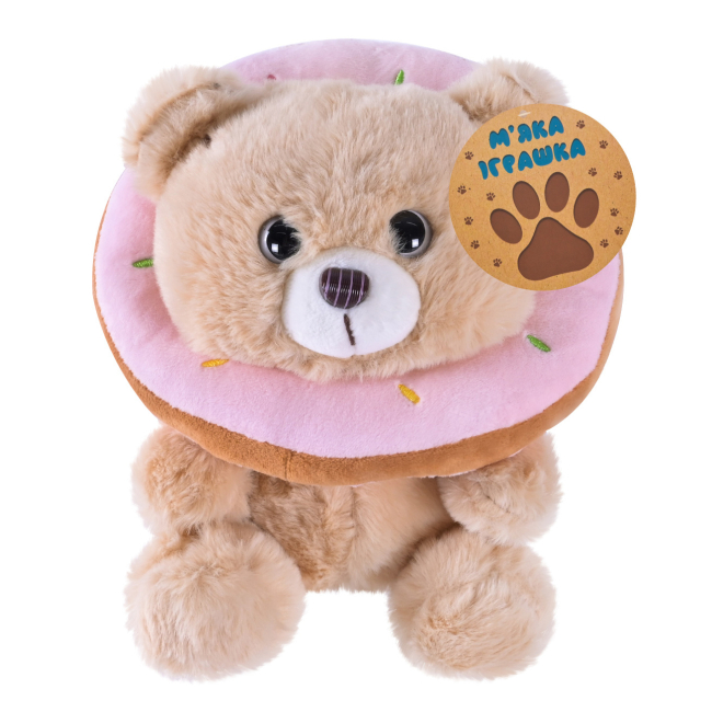 Мягкие животные - Мягкая игрушка Shantou Jinxing Мишка с пончиком 20 см (C46606)#2