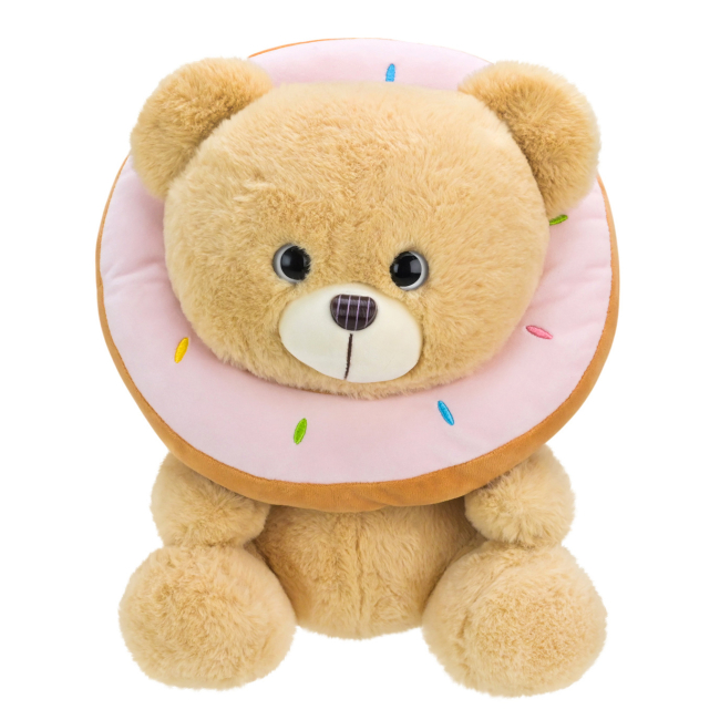 Мягкие животные - Мягкая игрушка Shantou Jinxing Мишка с пончиком 30 см (C46607)#2