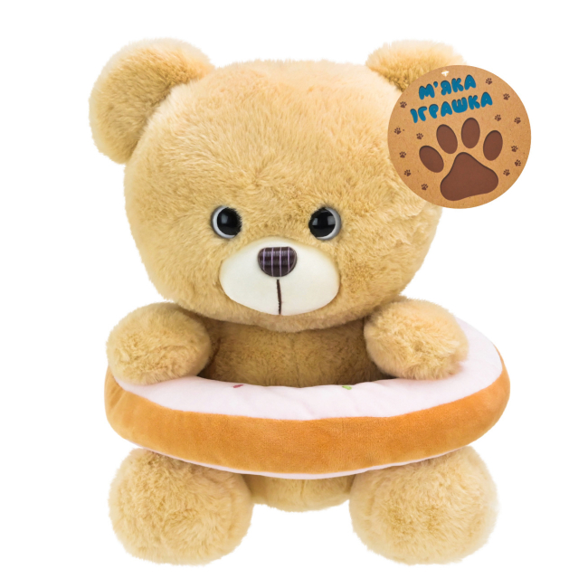 Мягкие животные - Мягкая игрушка Shantou Jinxing Мишка с пончиком 30 см (C46607)#6