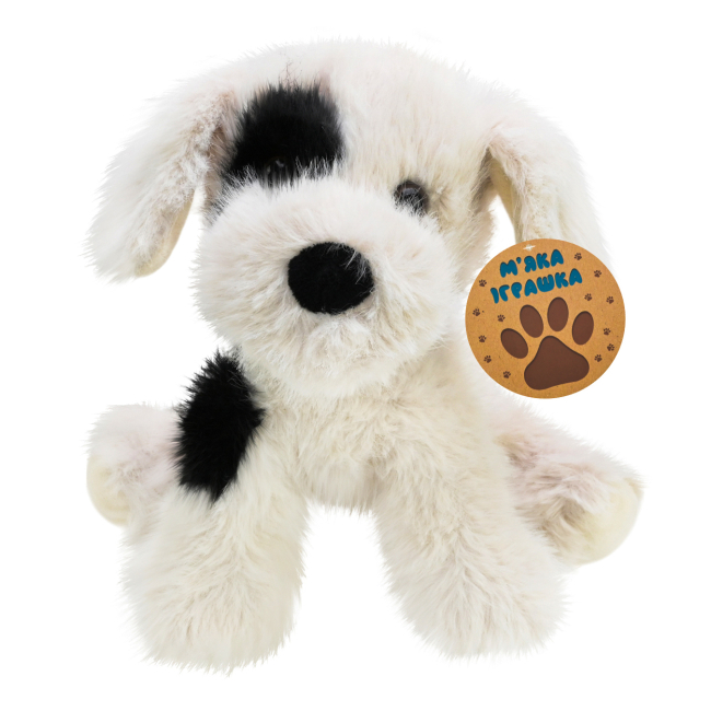 Мягкие животные - Мягкая игрушка Shantou Jinxing Собачка белая 22 см (MJ2419)#2