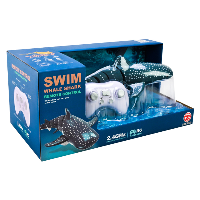 Фигурки животных - Интерактивная игрушка Shantou Jinxing Китовая акула на радиоуправлении (18004-34)#4