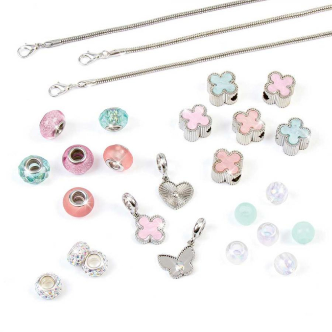 Набори для творчості - Набір для виготовлення шарм-браслетів Make it Real Листочок конюшини (MR1734)#2