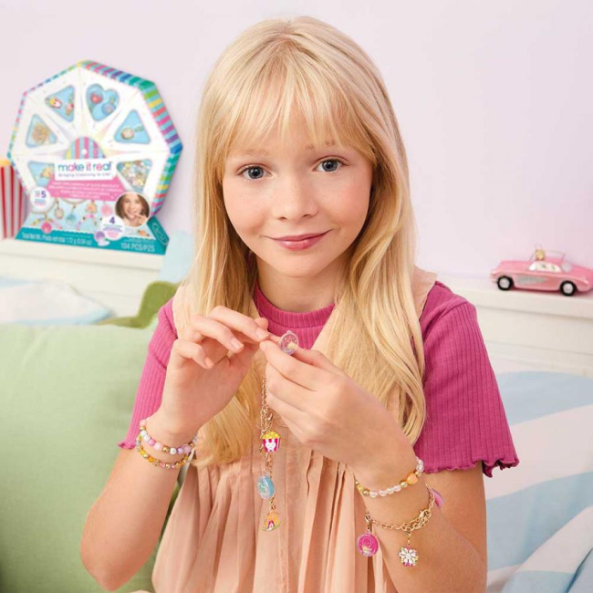 Наборы для творчества - Набор для изготовления шарм-браслетов Make it Real Сладкий карнавал (MR2705)#4