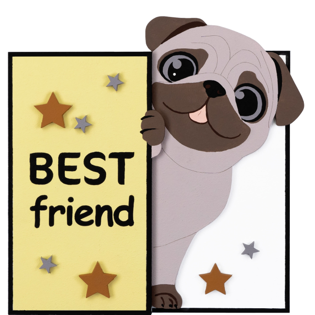 Набори для творчості - 3D картина Rosa Talent Best friend 19 х 19 см (N0003562)#2