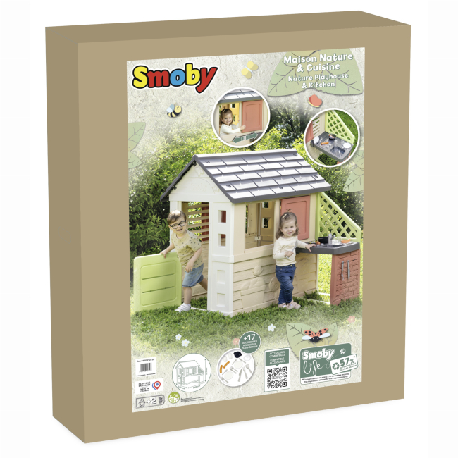 Игровые комплексы, качели, горки - Игровой домик Smoby Life Солнечный с летней кухней (7600810739)#2