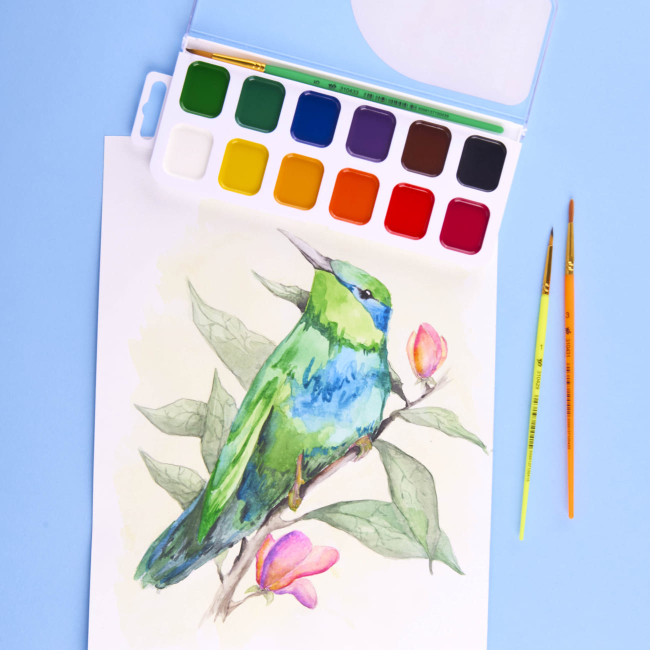 Канцтовари - Фарби акварельні медові Yes Minecraft 12 кольорів (110279)#4