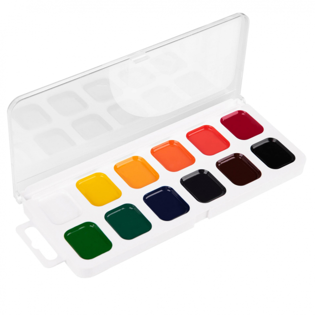 Канцтовары - Краски акварельные медовые Yes Pusheen 12 цветов (110275)#2