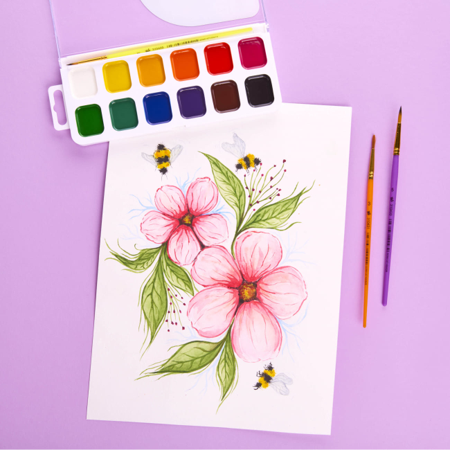 Канцтовары - Краски акварельные медовые Yes Pusheen 12 цветов (110275)#4