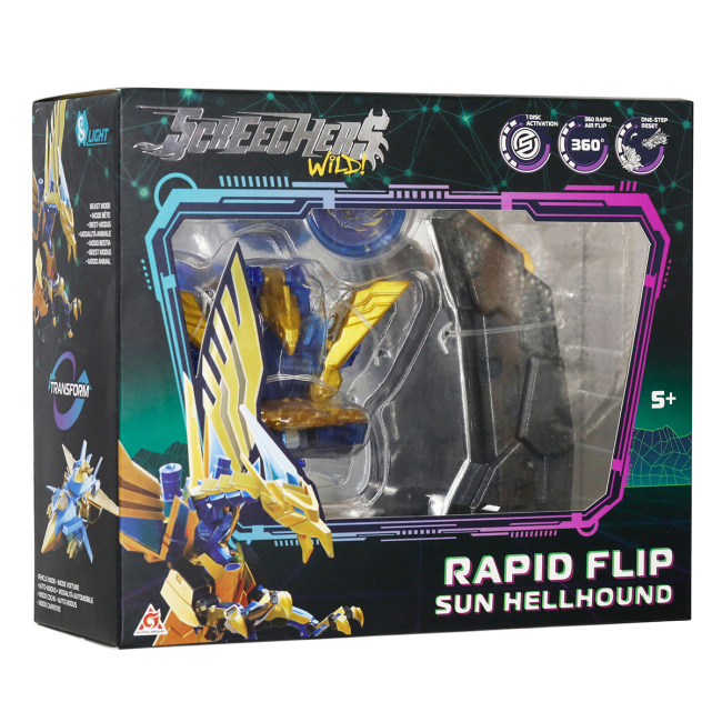 Трансформеры - Игровой набор Screechers Wild S5 L0.5 V2 Сан Хеллхаунд (KS686104B)#9
