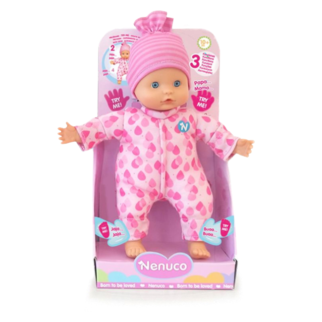 Пупсы - Пупс Nenuco Со звуками 3 функции (NFNA9000) (8056379185123)#4