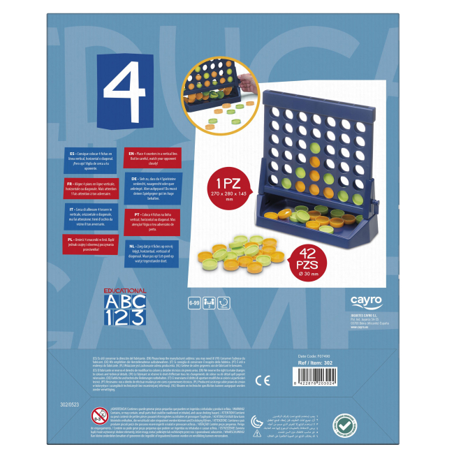 Настільні ігри - Настільна гра Cayro Чотири у лінію (302)#3