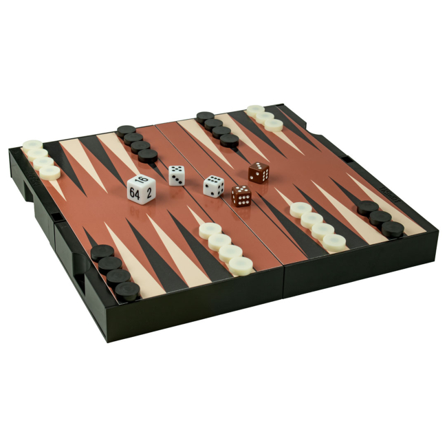 Настільні ігри - Магнітні шахи-шашки-нарди Cayro з відсіками для зберігання фігур (446)#5