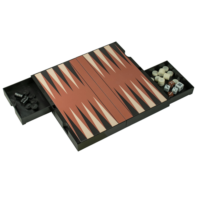 Настільні ігри - Магнітні шахи-шашки-нарди Cayro з відсіками для зберігання фігур (446)#6