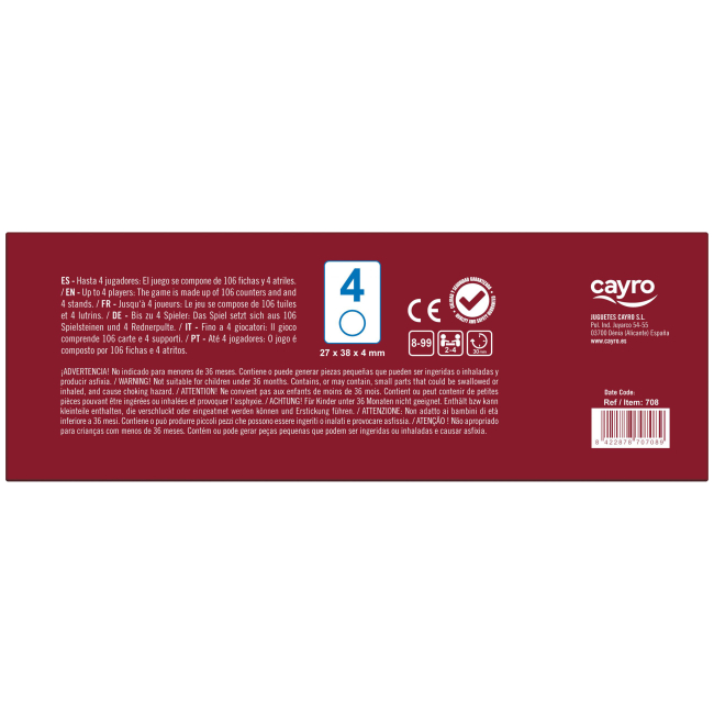 Настільні ігри - Настільна гра Cayro Руммі класік Великі фішки в сумочці (708)#4