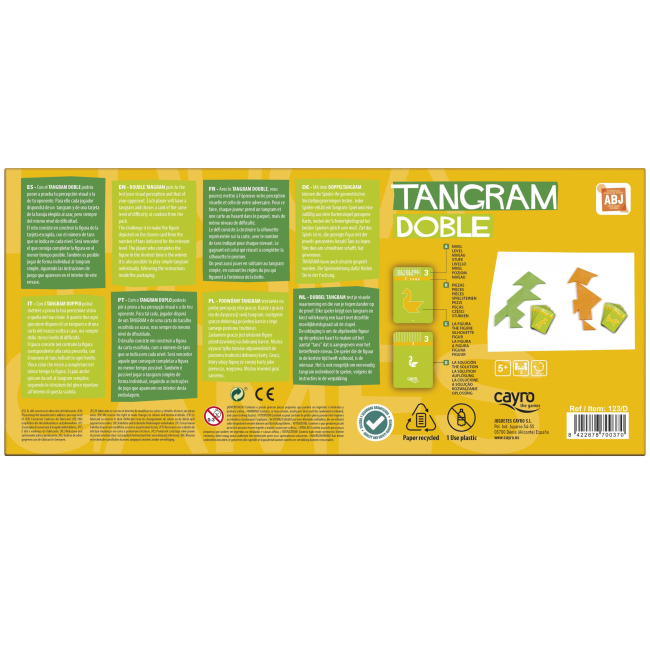 Настільні ігри - Настільна гра Cayro Танграм для двох гравців (123/D)#3