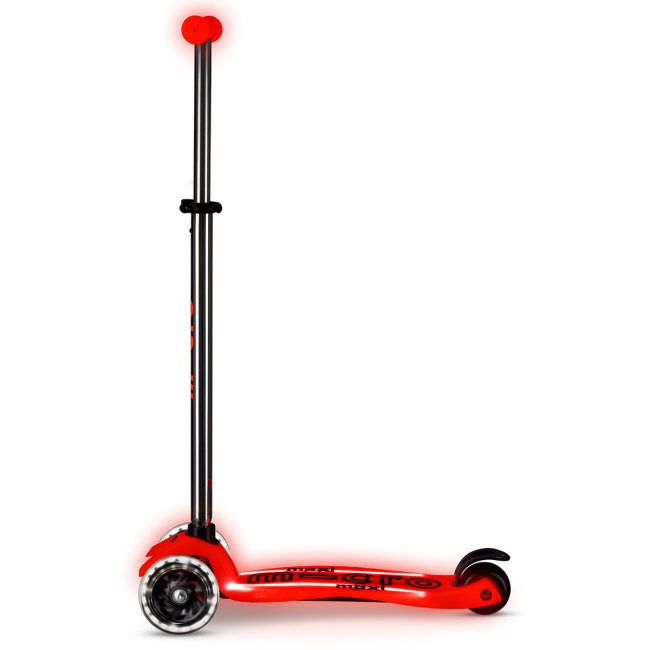 Самокаты - Самокат Micro Maxi Deluxe Glow LED Plus Красная аура (MMD379)#2