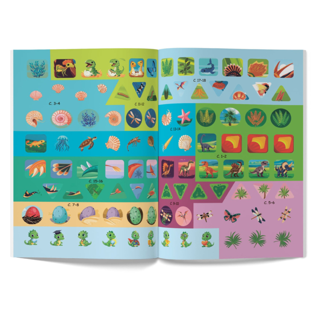 Розмальовки та актівітібуки (2-6 років) - Книжка «Нейророзмальовка. Динозаври. 100 нейроналіпок»  (9786175475317)#5