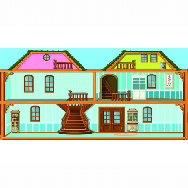 Розмальовки та актівітібуки (2-6 років) - Книжка «Багаторазовi налiпки. У будинку»  (9789669366733)#2