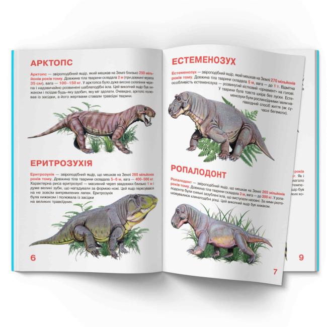 Познавательные книги (4-10 лет) - Книжка «Велика книжка. Звіроящери»  (9786177268290)#3