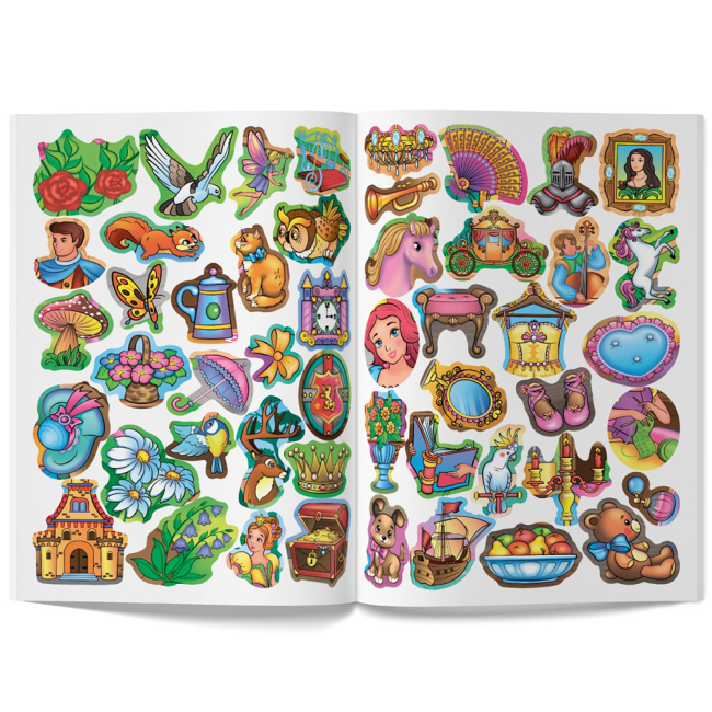 Розмальовки та актівітібуки (2-6 років) - Книжка «Велика книжка. Розвивальні наліпки. Розумнi завдання. Принцеси» (9789669871749)#5