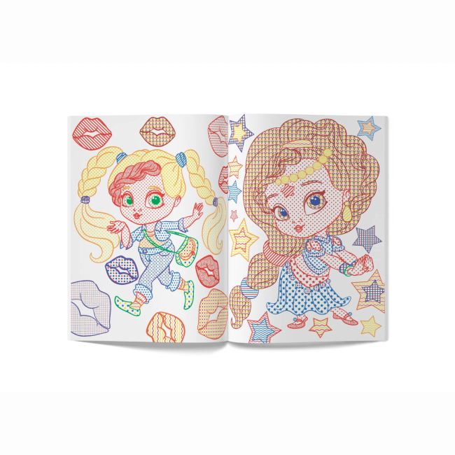 Товары для рисования - Водная раскраска Crystal Book Подружки-модницы (9789669877444)#3