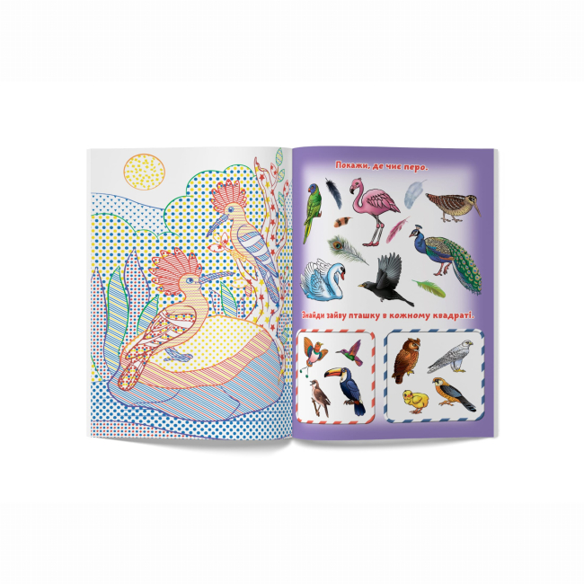 Товари для малювання - Водна розмальовка Crystal Book Птахи (9789669877383)#4