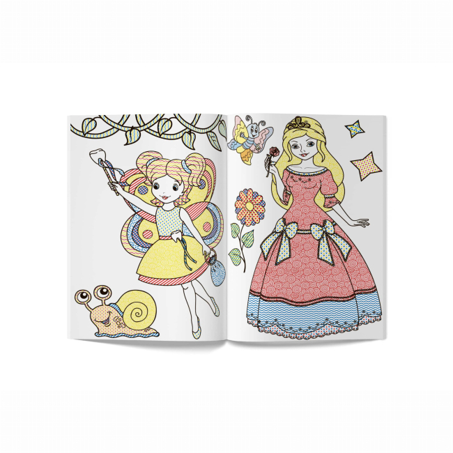 Товары для рисования - Водная раскраска Crystal Book Добрые феи (9789669873927)#3