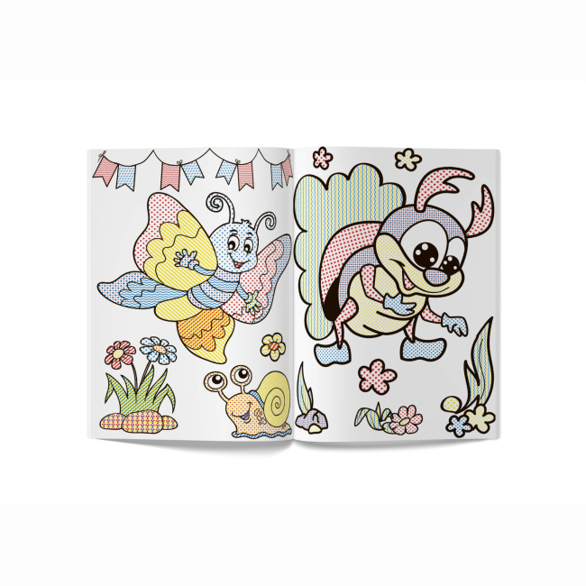 Товары для рисования - Водная раскраска Crystal Book Насекомые (9789669876973)#3