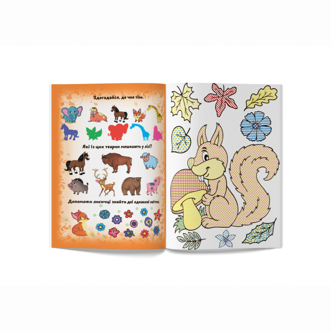 Товари для малювання - Водна розмальовка Crystal Book Лісові тварини (9789669872203)#2