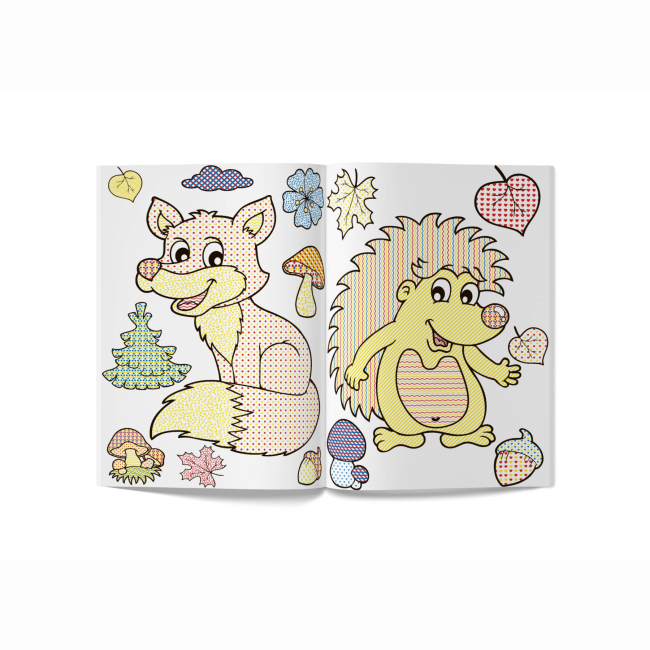 Товари для малювання - Водна розмальовка Crystal Book Лісові тварини (9789669872203)#3