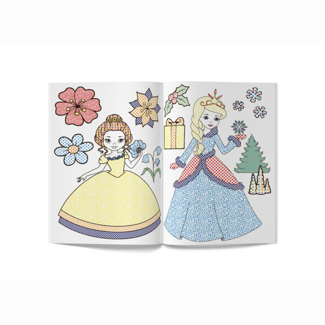 Товары для рисования - Водная раскраска Crystal Book Подружки принцессы (9789669872180)#3