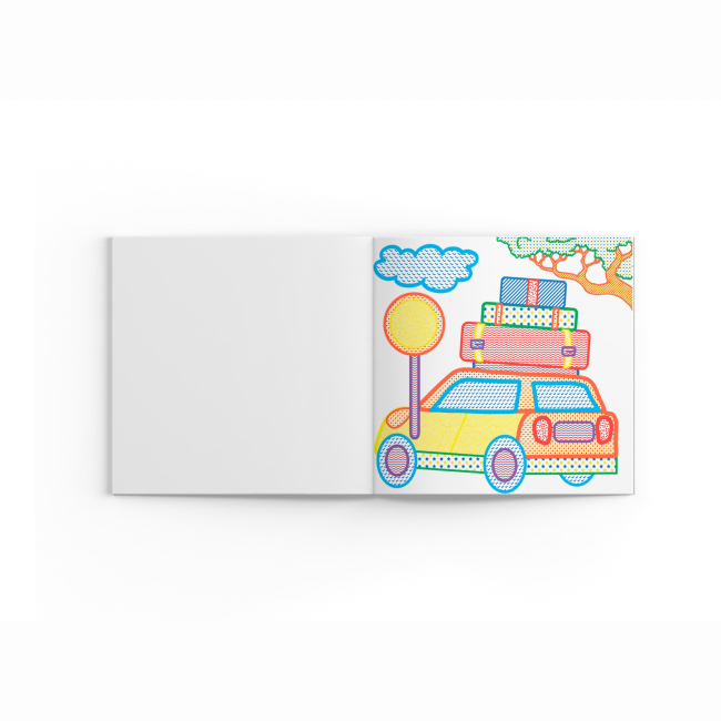 Товары для рисования - Водная раскраска с цветным контуром Crystal Book Городской транспорт (9789669872968)#2