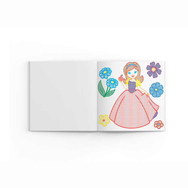 Товари для малювання - Водна розмальовка з кольоровим контуром Crystal Book Подружки (9789669873026)#5