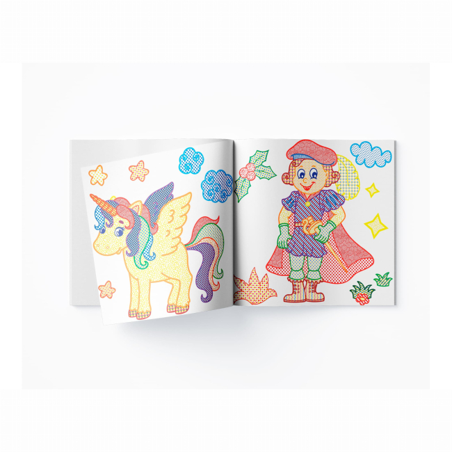 Товари для малювання - Водна розмальовка з кольоровим контуром Crystal Book Принцеса та її друзі (9789669873002)#3