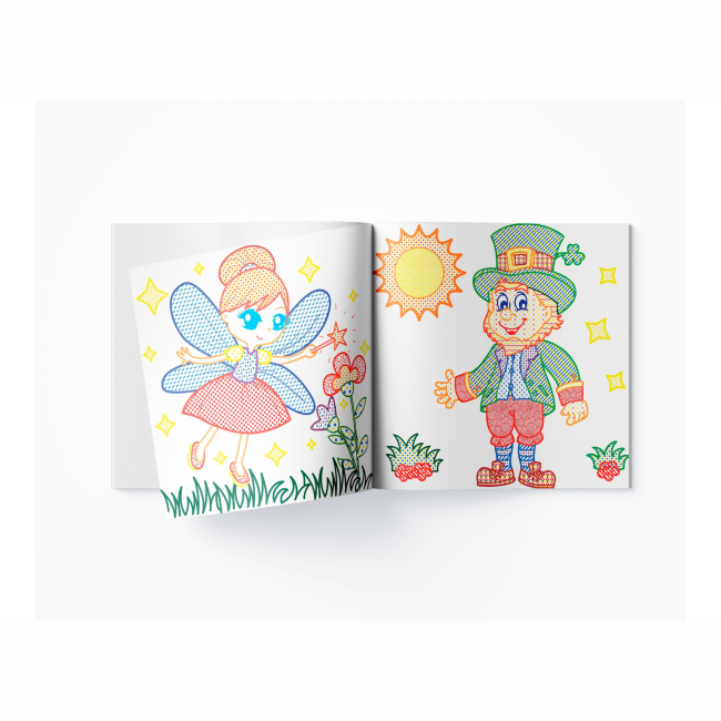 Товари для малювання - Водна розмальовка з кольоровим контуром Crystal Book Принцеса та її друзі (9789669873002)#4