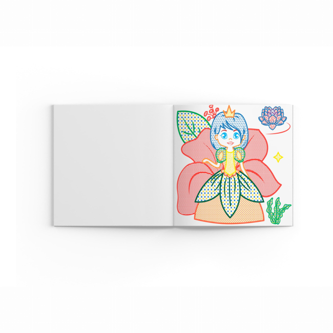 Товары для рисования - Водная раскраска с цветным контуром Crystal Book Принцессы и русалочки (9789669872982)#2