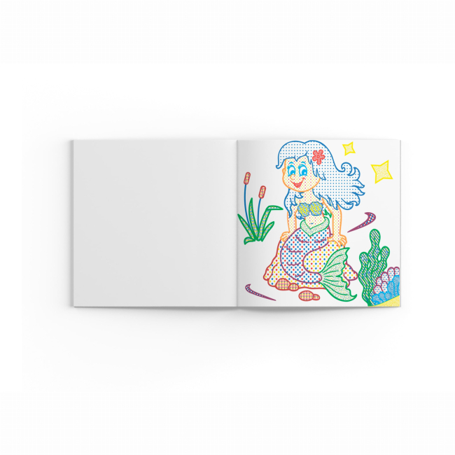 Товары для рисования - Водная раскраска с цветным контуром Crystal Book Принцессы и русалочки (9789669872982)#5