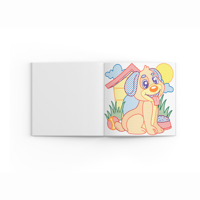 Товари для малювання - Водна розмальовка з кольоровим контуром Crystal Book Свійські тварини (9789669873040)#5