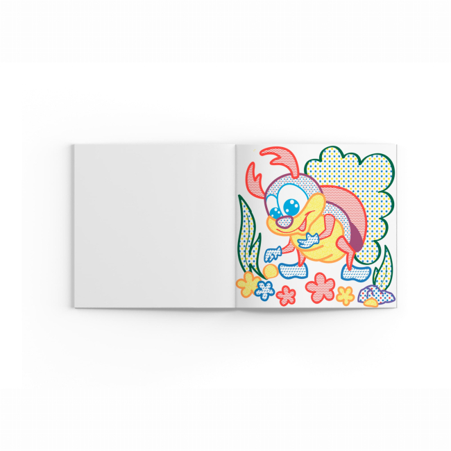 Товари для малювання - Водна розмальовка з кольоровим контуром Crystal Book У лісі (9789669873088)#2