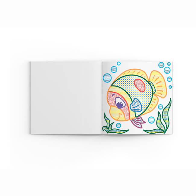 Товари для малювання - Водна розмальовка з кольоровим контуром Crystal Book У річці (9789669873064)#2