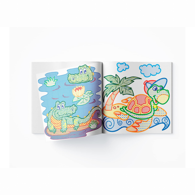 Товари для малювання - Водна розмальовка з кольоровим контуром Crystal Book У річці (9789669873064)#3