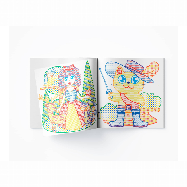 Товари для малювання - Водна розмальовка з кольоровим контуром Crystal Book Улюблені герої (9789669873163)#3