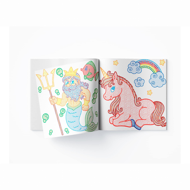 Товари для малювання - Водна розмальовка з кольоровим контуром Crystal Book Улюблені герої (9789669873163)#4