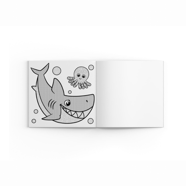 Товары для рисования - Водная раскраска с секретом Crystal Book Акула (9786175470107)#4